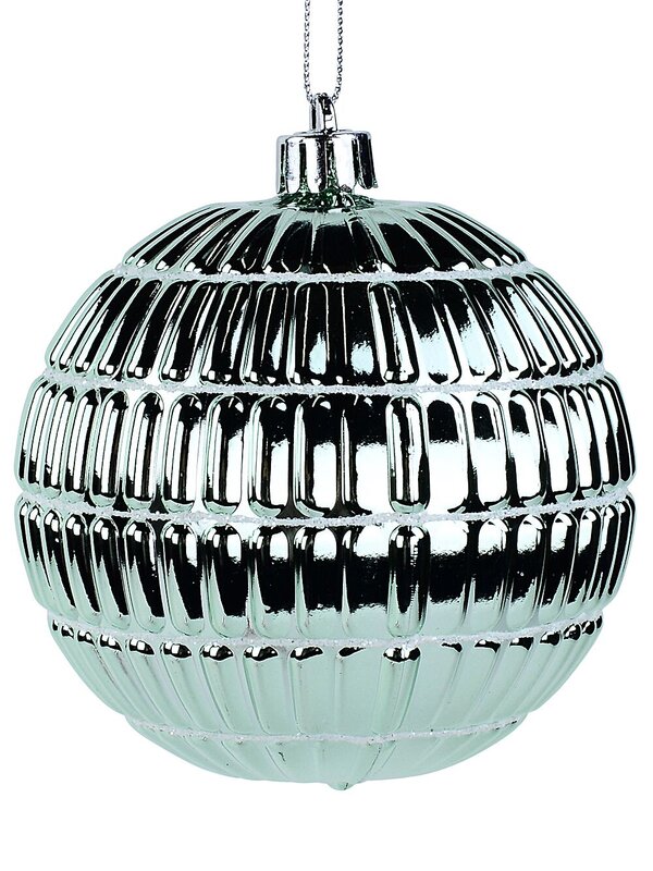 4x Dynamic Pink & Teal Signature Ridge Textured Baubles | 10cm — image 4