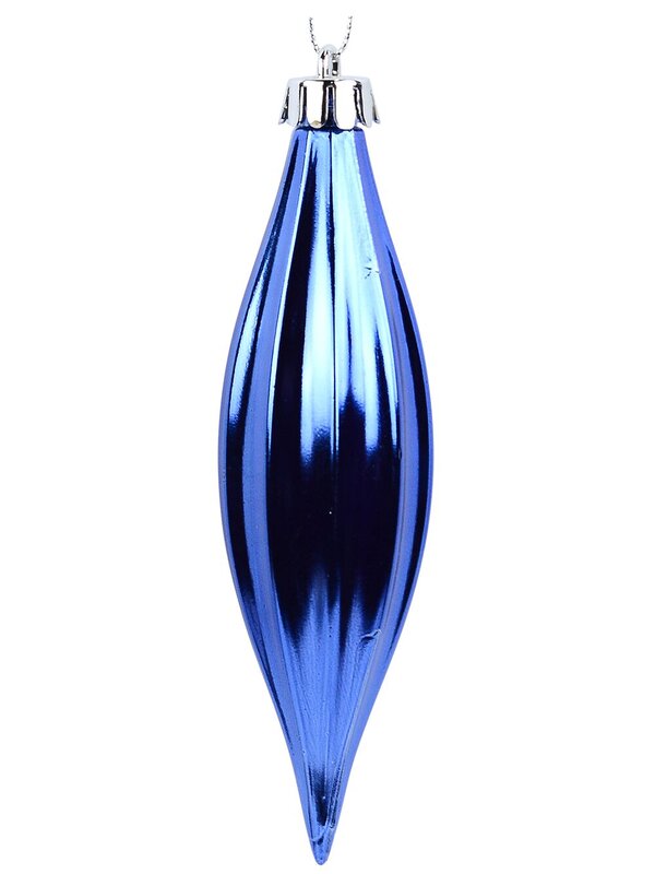 4x Royal Blue Lustrous Signature Shiny Finial Drops | 14cm — image 4