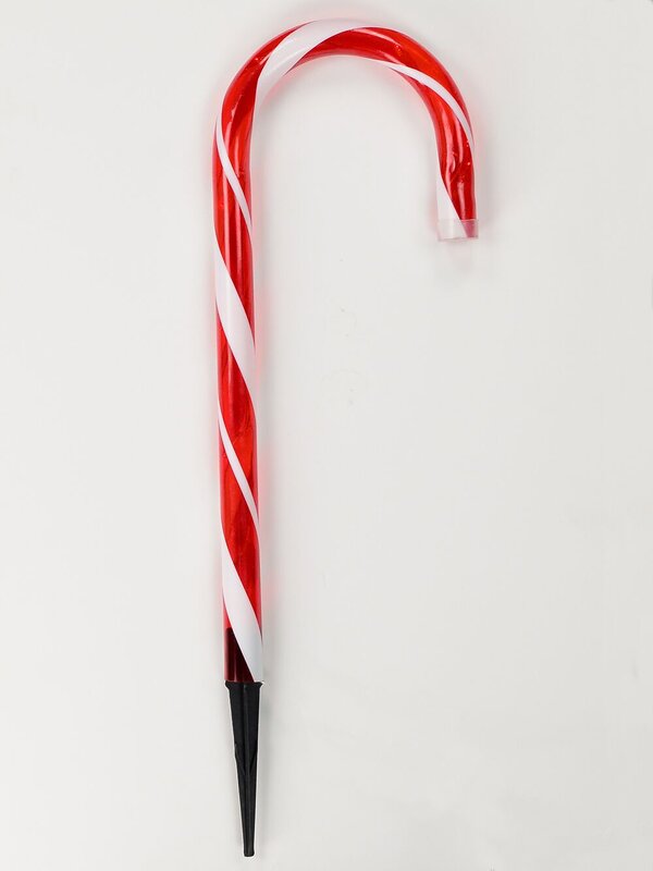 4x Solar LED Candy Cane Path Lights - Red & White Garden Stakes | 43cm — image 5