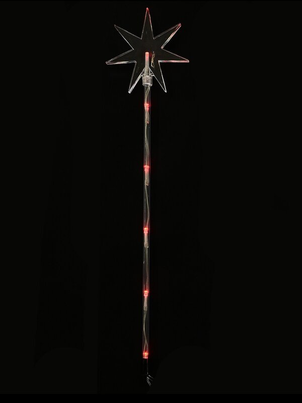 4x Solar LED North Star Path Lights - Multi Colour Garden Stakes | 48cm — image 3
