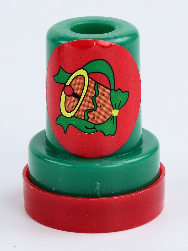 5 Mini Christmas Themed Self-Inking Red Stampers — image 6