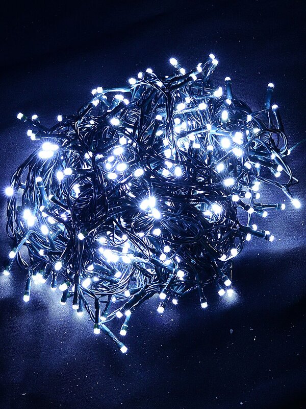 500 Cool White LED String Fairy Lights 8 Function With Timer | 25m — image 3