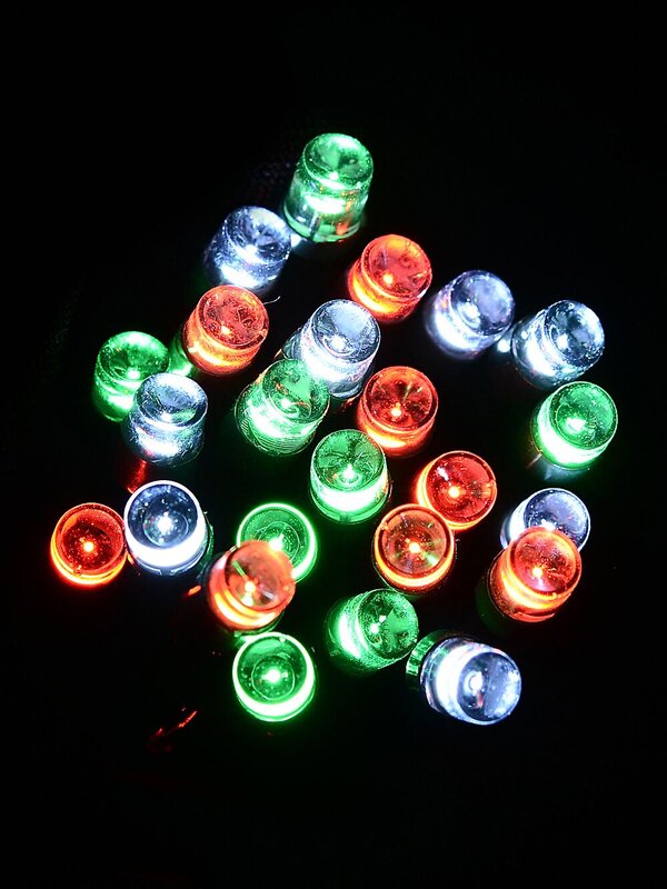 500 Multi Christmas Colours LED Concave Bulb Fairy String Lights - 25m — image 2