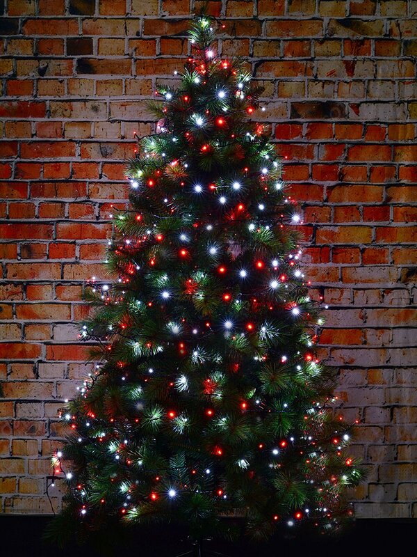 500 Red & Cool White LED String Fairy Lights 8 Function With Timer | 25m — image 5