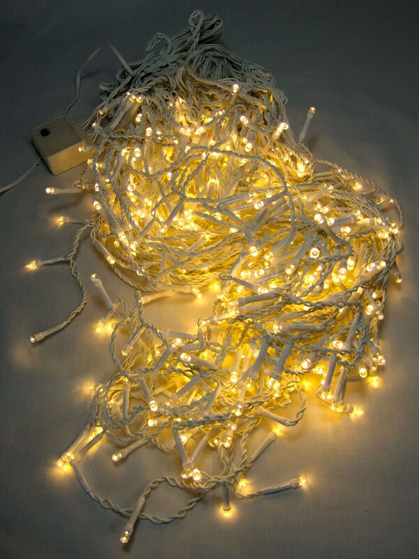 504 Warm White Twinkle LED Icicle Light - 15m — image 3