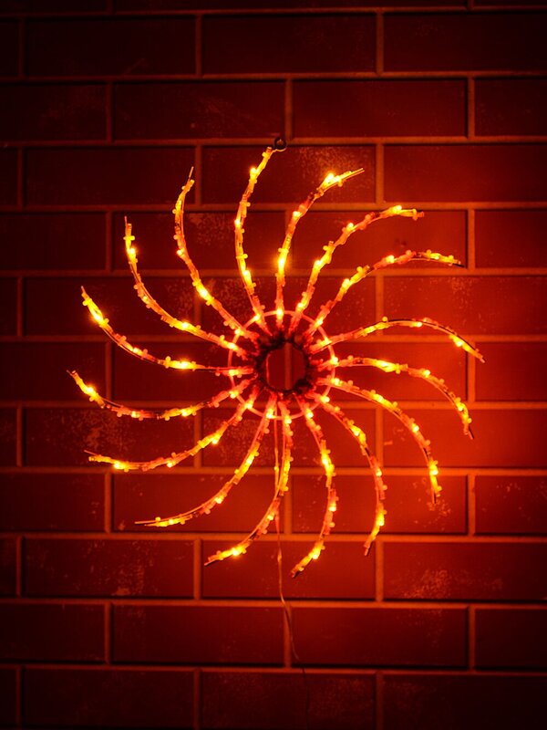 50cm Spiral Galaxy Look Pinwheel With Multi Colour LED String Light Display — image 2
