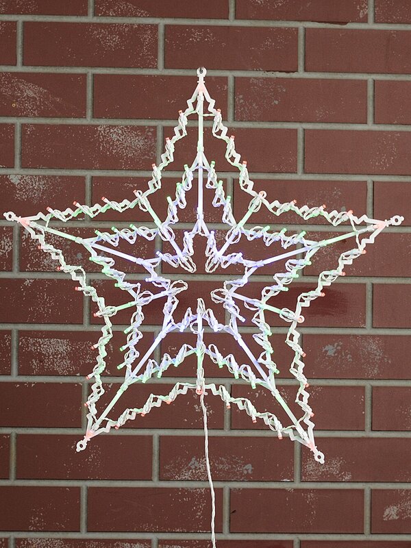 53cm Concentric Stars Multi Colour LED Outdoor Christmas String Light Display — image 4
