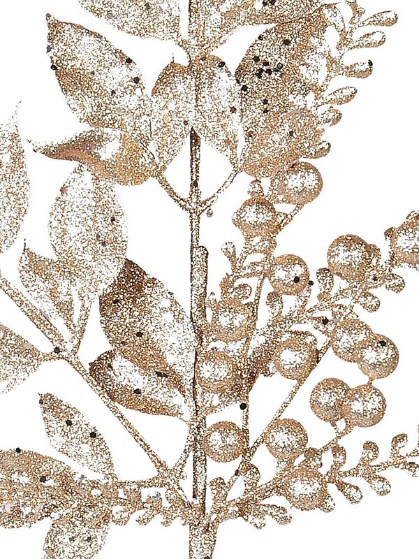 Gold Leaf Berry & Eucalyptus Native Spray Long Christmas Stem | 54cm — image 3
