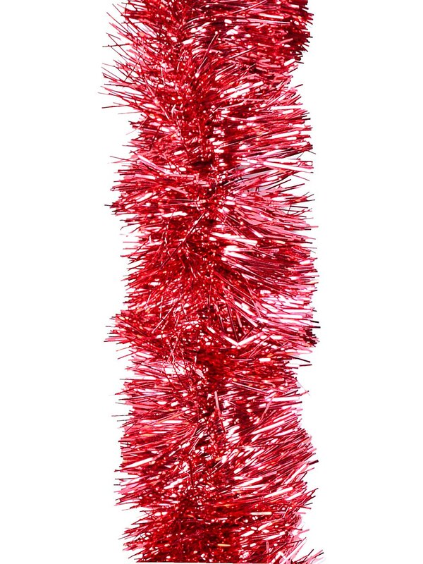 5m Red Metallic Fir Needle 8ply 15cm Tinsel Garland — image 3