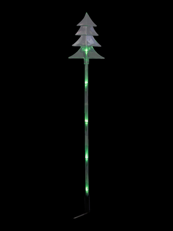 6 Green LED Tree Solar Stake Light - 66cm — image 3