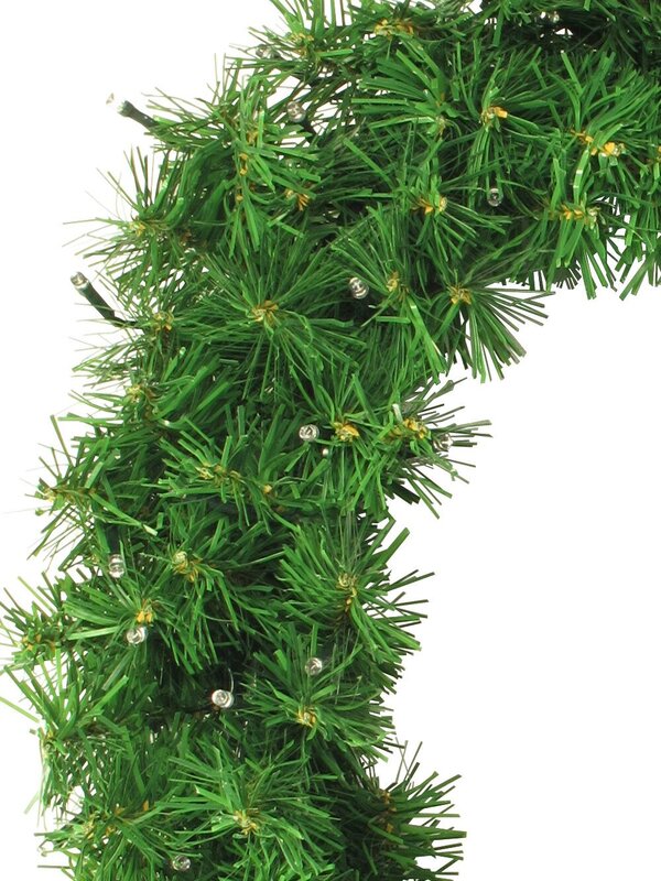 60 Multi Colour Lighting Connect LED Pine Wreath - 50cm — image 3