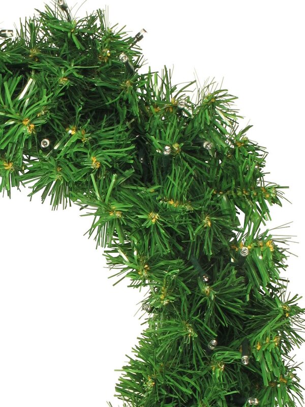 60 Multi Colour Lighting Connect LED Pine Wreath - 50cm — image 5