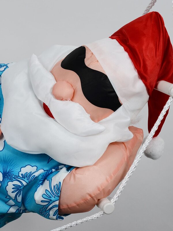 Hanging Summer Santa Hammock Outdoor Nylon Christmas Decoration | 65cm — image 3