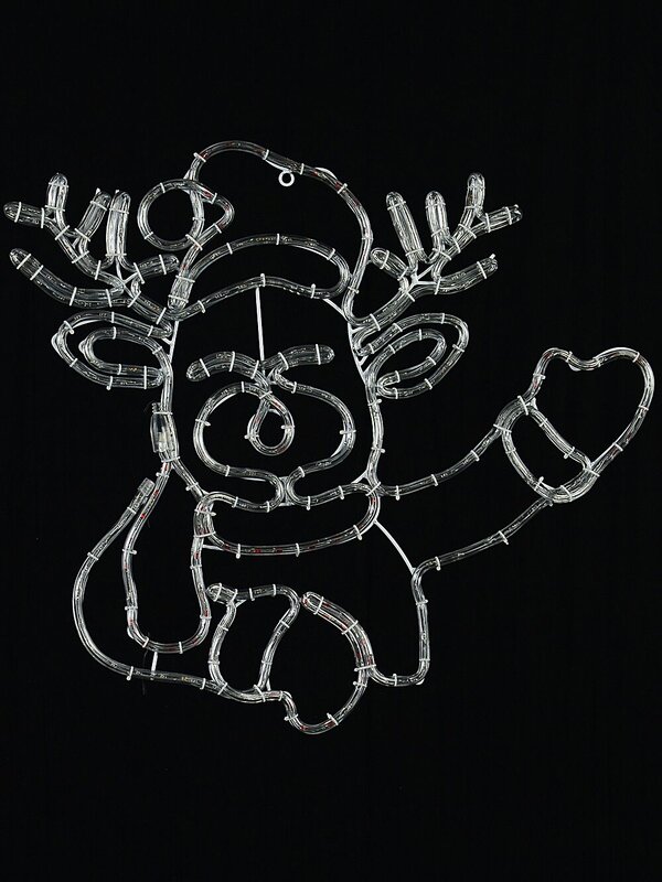 67cm Dynamic Greeting Reindeer Outdoor Christmas LED Light Display — image 3
