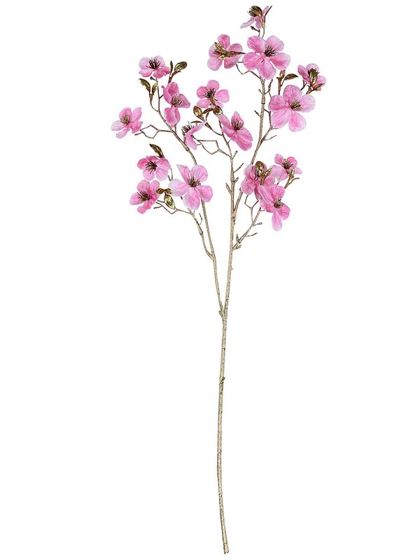 Pink Double Flowering Plum Inspired Long Christmas Stem | 68cm — image 3