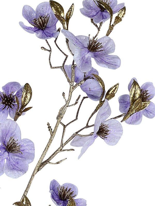 Violet Double Flowering Plum Inspired Long Christmas Stem | 68cm — image 4