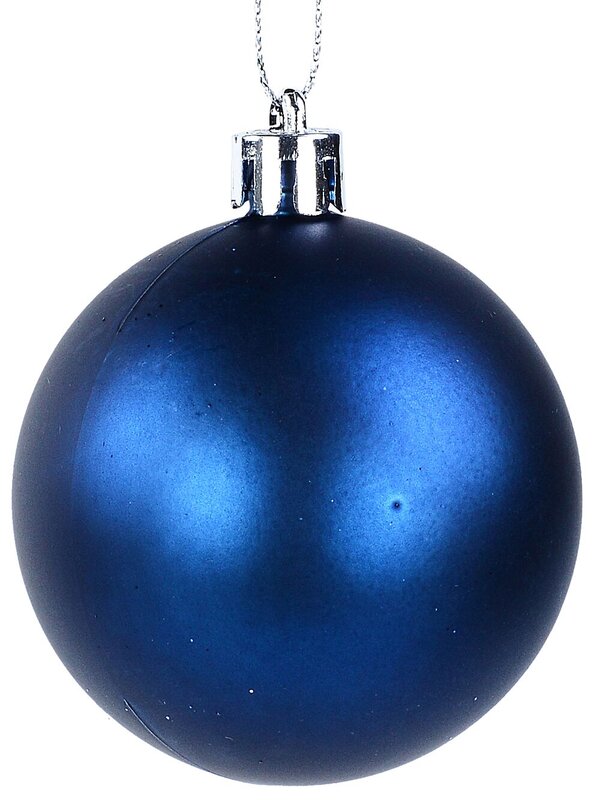 6x Timeless Blue Mixed Essential Baubles | 60mm — image 5
