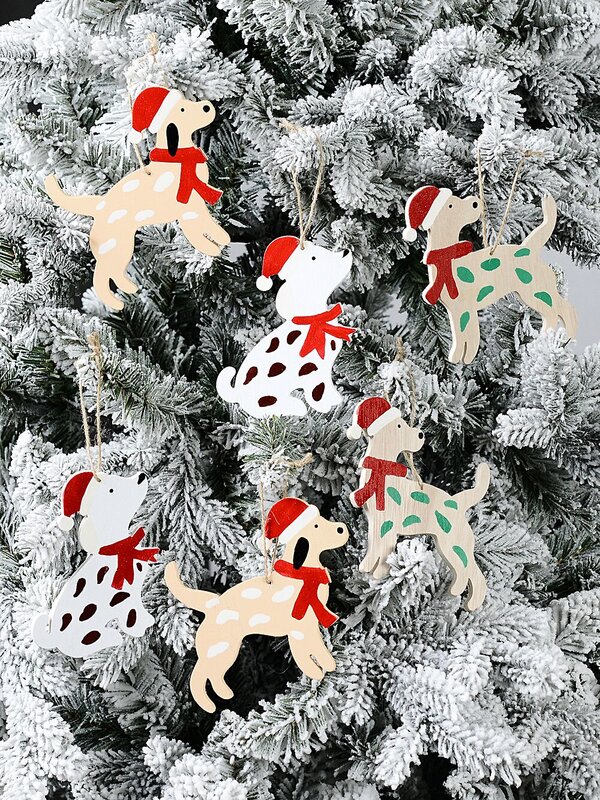 6x Up To 13cm Good Little Puppy Dogs Christmas Tree Ornaments — image 3