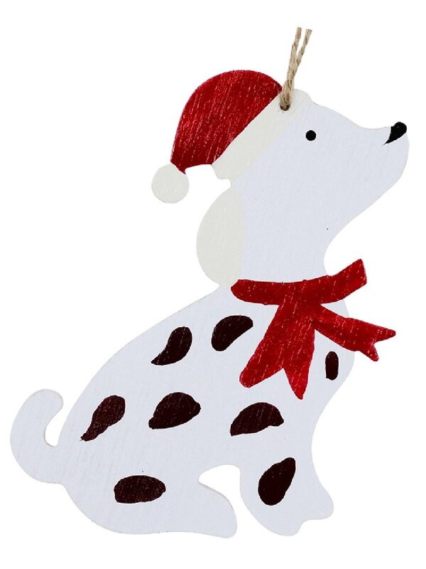 6x Up To 13cm Good Little Puppy Dogs Christmas Tree Ornaments — image 5