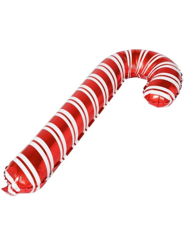 Red & White Stripe Candy Cane Large Display Foil Balloon | 72cm — image 2