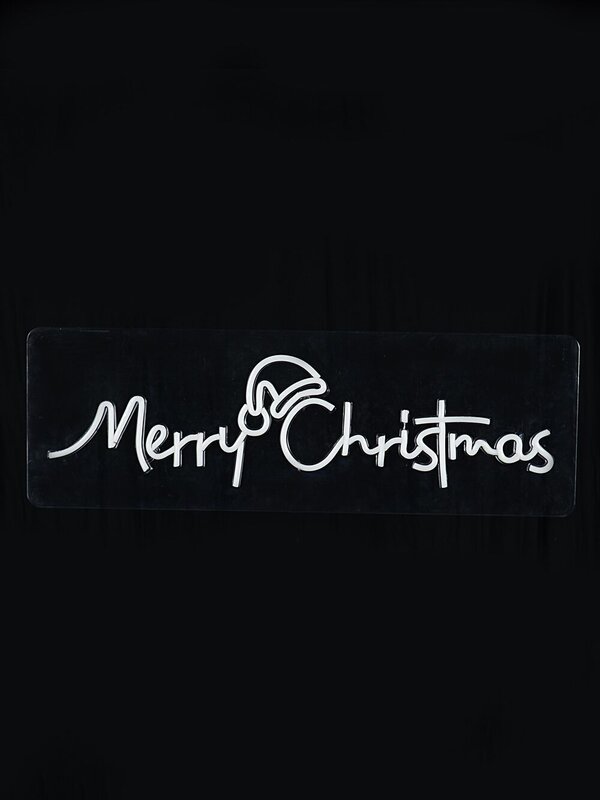 76cm Merry Christmas & Santa Hat Outdoor LED Neon Flex Light Display — image 5