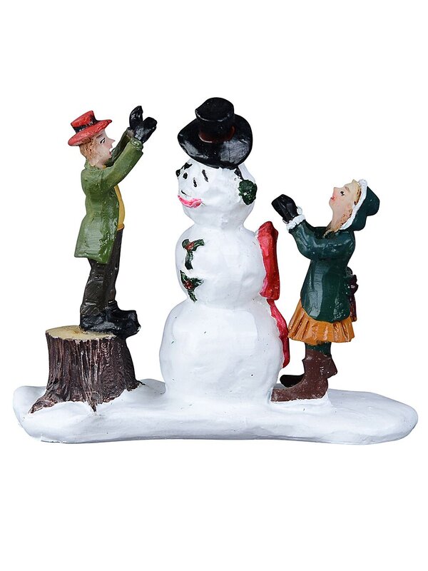 8 Piece Building Snowmen In The Frosty Tree Park Christmas Figurines — image 3
