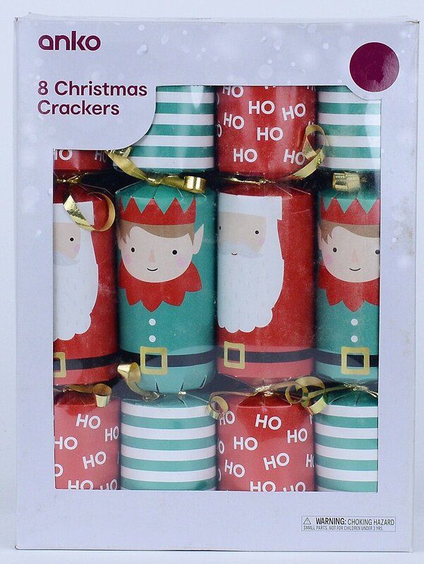 8 x 22cm Red Ho Ho Ho Santa & Green Stripe Elf Small Christmas Bon Bons — image 2