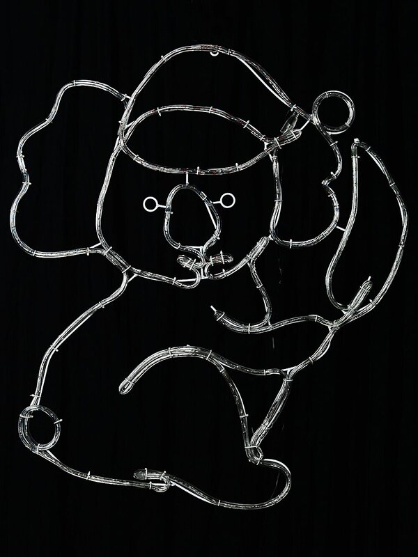 85cm Koala Holding Gum Leaf Outdoor Christmas LED Rope Light Display — image 3