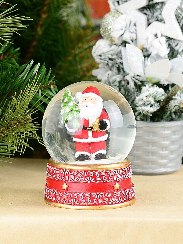 85mm Santa & Christmas Tree Mini Waterball Snow Globe — image 2