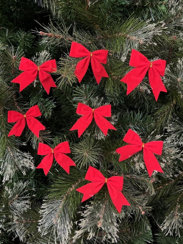 8x Red Velvet Timeless Essential Bows | 80mm — image 2
