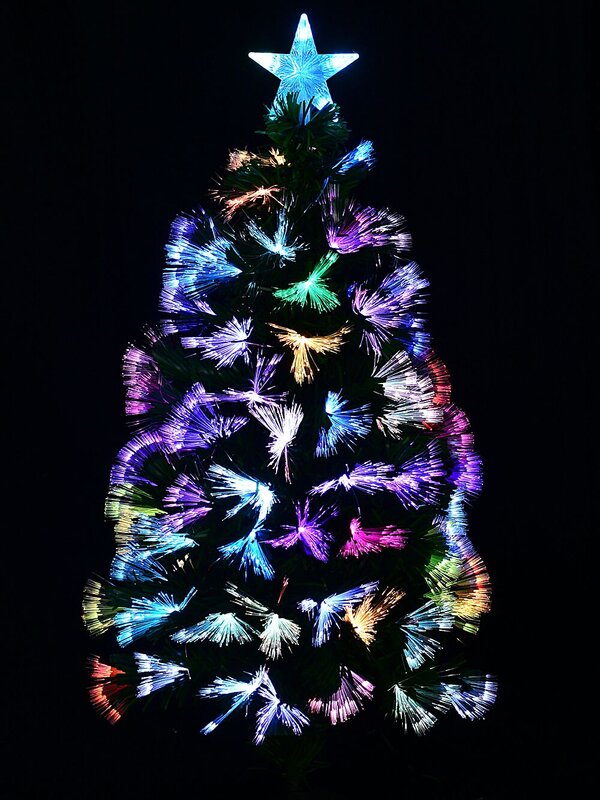 90cm Vivid Multi Colour Dynamic LED Fibre Optic Christmas Tree | 85 Tips — image 6