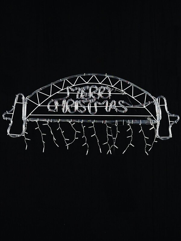 95cm Sydney Harbour Bridge Merry Christmas Multi LED Rope Light Display — image 3