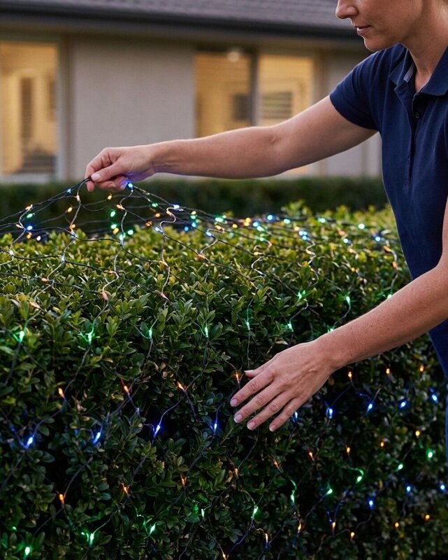 96 Multi Colour LED Net Lights 8 Function With Memory Hold | 1.3m x 2.1m — image 4