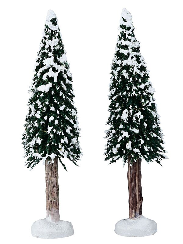 9x Santa & Sleigh With Reindeer, Moose & Trees Village Scene | 14cm Tree — image 9