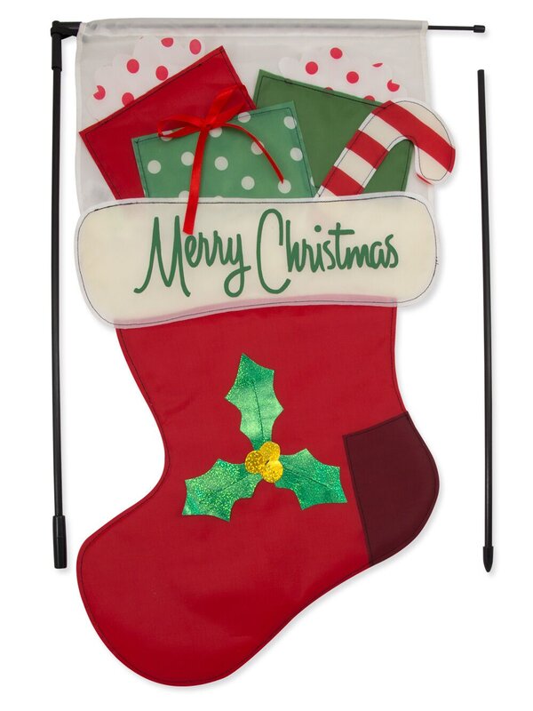 Stocking & Gifts Garden Banner - 65cm
