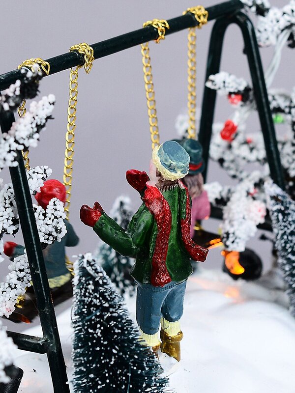 Animated Kids On Playground Swing With Multi Colour LED Lights | 14cm — image 8