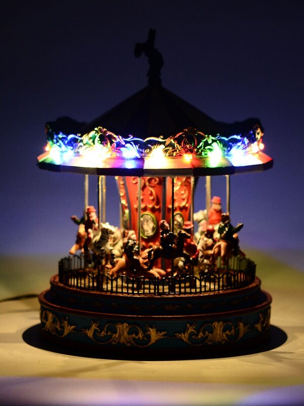 Animated Musical Christmas Carousel With Multi Colour LED Illumination | 25cm — image 5
