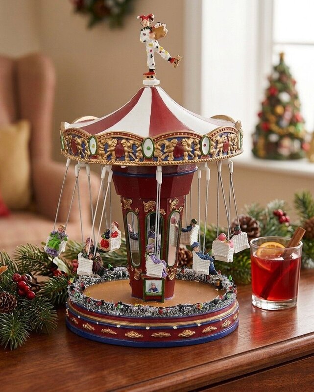 Animated Musical Christmas Chair O Planes With Multi Colour LED Lights | 34cm — image 4