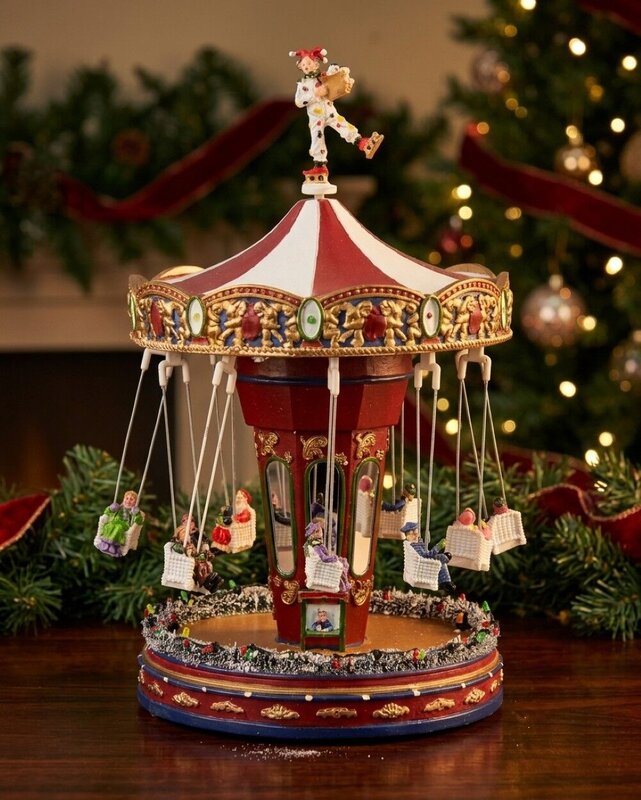 Animated Musical Christmas Chair O Planes With Multi Colour LED Lights | 34cm — image 2