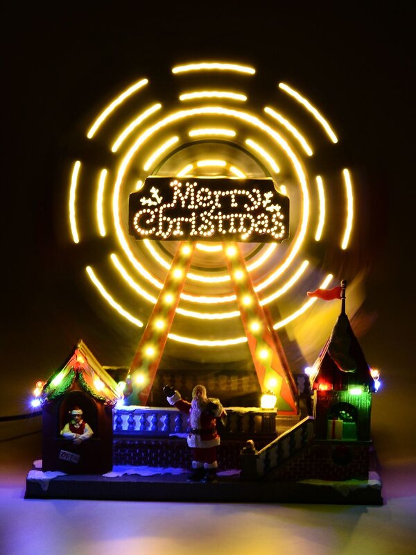 Animated Musical Christmas Ferris Wheel With Multi Colour LED Lights | 33cm — image 5