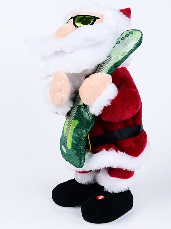 Animated Rockin' Santa Claus With Guitar Playing Run Rudolph Run | 33cm — image 6