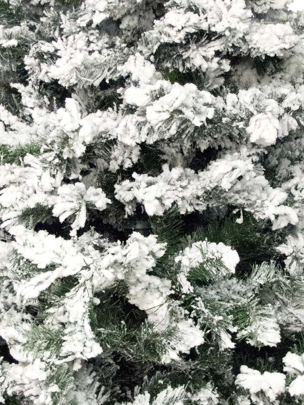 Antarctic Pine Heavily Flocked White Snow Christmas Tree 1495 Tips - 2.3m — image 3