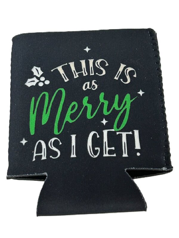 Assorted 10cm Stubby & Can Holders | Santa Suit Or Festive Text Design — image 6