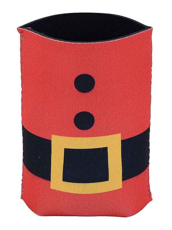 Assorted 10cm Stubby & Can Holders | Santa Suit Or Festive Text Design — image 3
