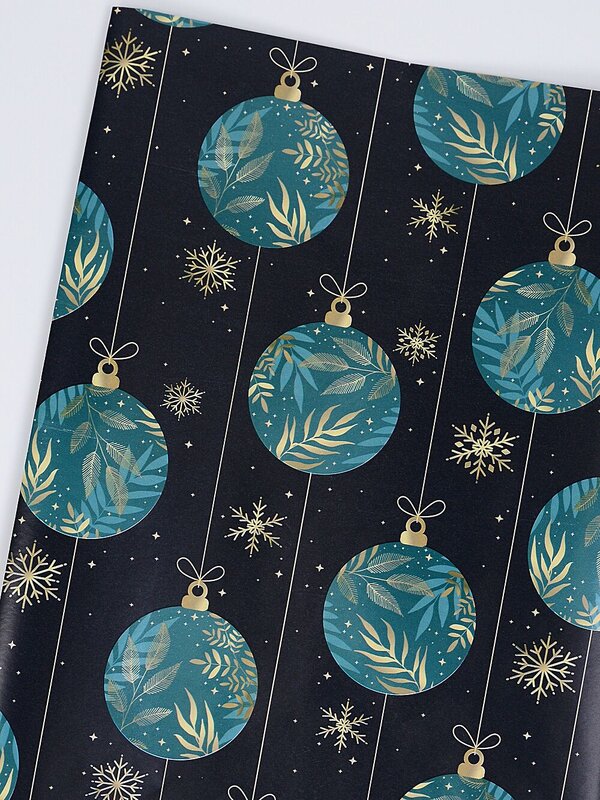 Assorted Christmas Motto & Festive Icon Paper Gift Wrap | 3m x 70cm — image 5