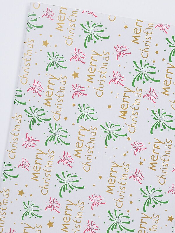 Assorted Christmas Motto & Festive Icon Paper Gift Wrap | 3m x 70cm — image 6