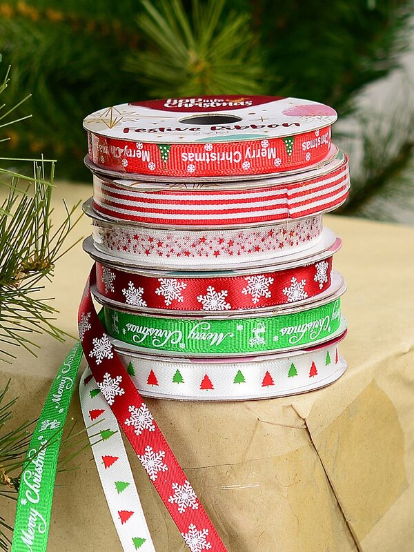 Assorted Christmas Themed Curling Ribbon | 2.7m x 10mm — image 2