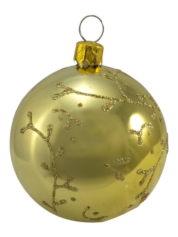 Assorted Glittered & Patterned Chocolate, Gold & Copper Baubles - 9 x 60mm — image 6