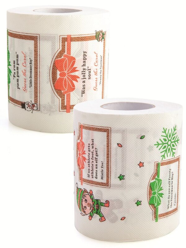 Assorted Novelty Christmas Toilet Paper | Fun Jokes Or Guess The Carol — image 2