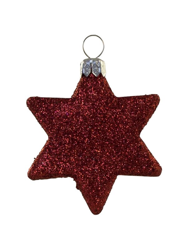Assorted Red & White Baubles & Stars - 34 x 60mm Bauble & 16 x 65mm Star